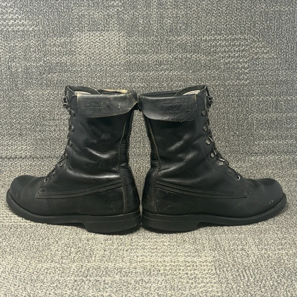 1990 US Military Cove Shoe Co Combat Boots Mens 7.5 E Black Leather DLA USA